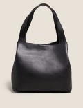 Leather 3 Part Construction Shoulder Bag
