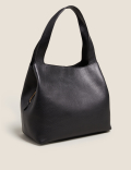 Leather 3 Part Construction Shoulder Bag