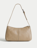 Leather Buckle Detail Shoulder Bag