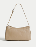 Leather Buckle Detail Shoulder Bag