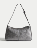 Leather Buckle Detail Shoulder Bag