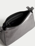 Leather Buckle Detail Shoulder Bag