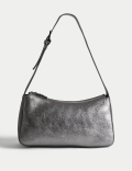 Leather Buckle Detail Shoulder Bag