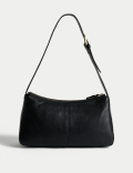 Leather Buckle Detail Shoulder Bag