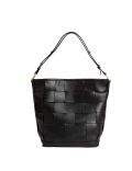 Leather Woven Shoulder Bag