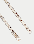 Leather Hide Slim Belt