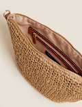 Straw Sling Cross Body Bag