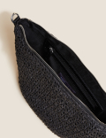 Straw Sling Cross Body Bag