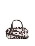 Suedette Mini Bowler Cross Body Bag