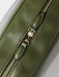 Faux Leather Bowler Bag