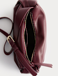 Faux Leather Pencil Crossbody Sling Bag