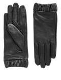 Leather Touchscreen Cuffed Gloves