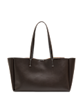 Faux Leather Structured Tote Bag