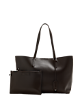 Faux Leather Shopper