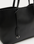 Faux Leather Shopper