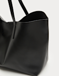 Faux Leather Shopper