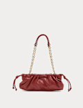 Ruched Chain Shoulder Bag
