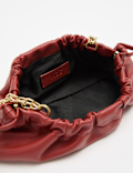 Ruched Chain Shoulder Bag