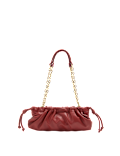 Ruched Chain Shoulder Bag