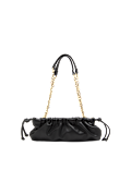 Ruched Chain Shoulder Bag