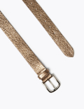 Leather Metallic Hip Belt