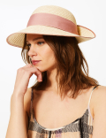 Metallic up Brim Sun Hat