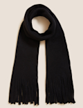 Knitted Tassel Scarf