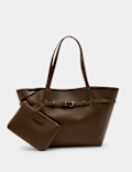 Belt Detail Tote Bag