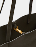 Top Handle Structured Tote Bag