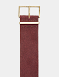 Suede Wide Waist Belt