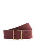 Suede Wide Waist Belt