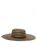 Striped Wide Brim Sun Hat