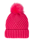 Knitted Faux Fur Bobble Beanie Hat