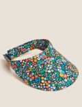 Pure Cotton Floral Visor