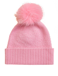 Pure Cashmere Knitted Pom Hat