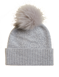 Pure Cashmere Knitted Pom Hat