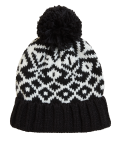 Knitted Fair Isle Pom Hat