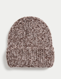 Knitted Chunky Turn Up Beanie Hat