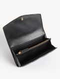 Leather Studded Foldover Purse