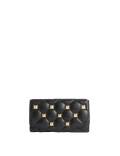 Leather Studded Foldover Purse
