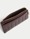 Leather Zip Around Purse