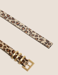 Leather Animal Effect Jean Belt