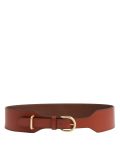 Leather Wide Waist Belt