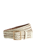 Leather Woven Jeans Belt