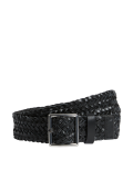 Leather Woven Jeans Belt