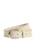 Whipstitch Detail Jeans Belt