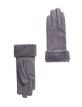 Faux Sheepskin Cuffed Gloves