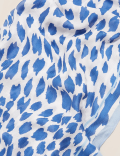 Animal Print Scarf with Modal