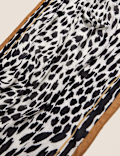 Animal Print Scarf with Modal