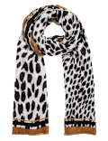Animal Print Scarf with Modal